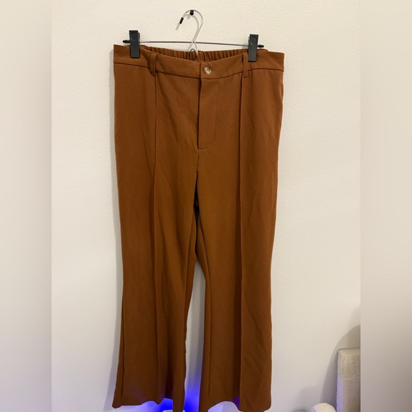 Wide Leg High Waisted Work Pants - Picture 3 of 4